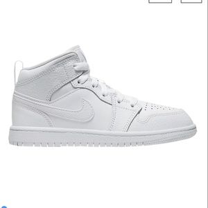 Air Jordan 1 Mid PS 'Triple White